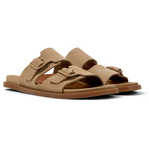 Sandalias - CAMPER Lluc Sandal - Marron - Cuero de gamuza