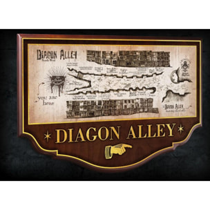 Harry Potter Insegna/Placca Muro Diagon Alley 45 Cm Noble Collection