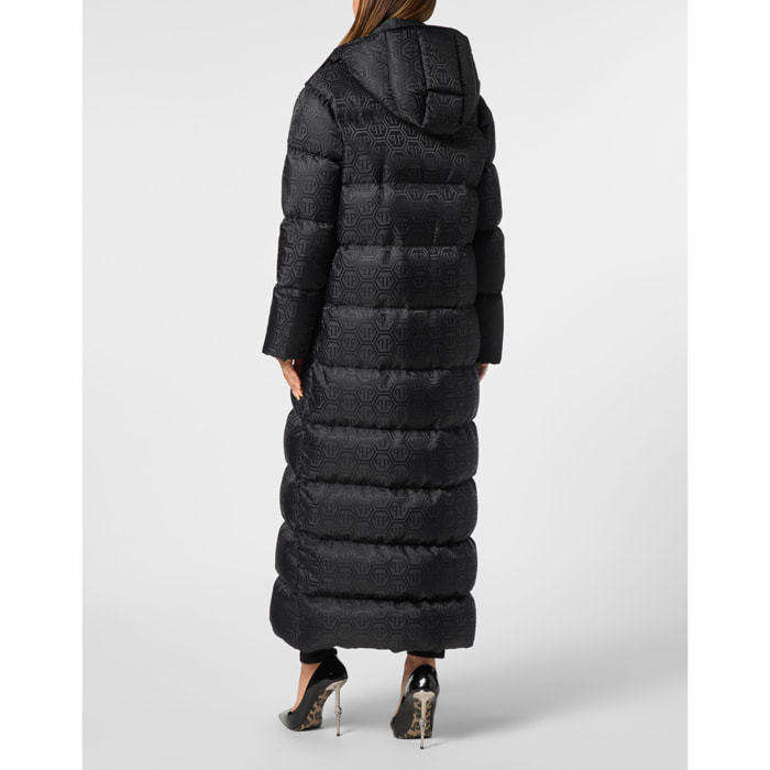 PHILIPP PLEIN Long Down Jacket MONOGRAM