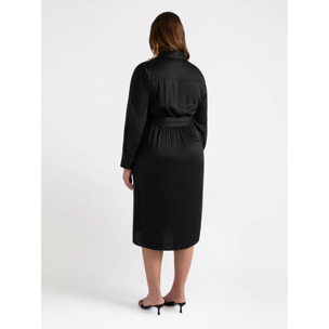 Fiorella Rubino - Vestido camisero - POWER - Negro