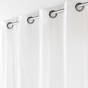 Rideau en poly-coton recyclé - Blanc