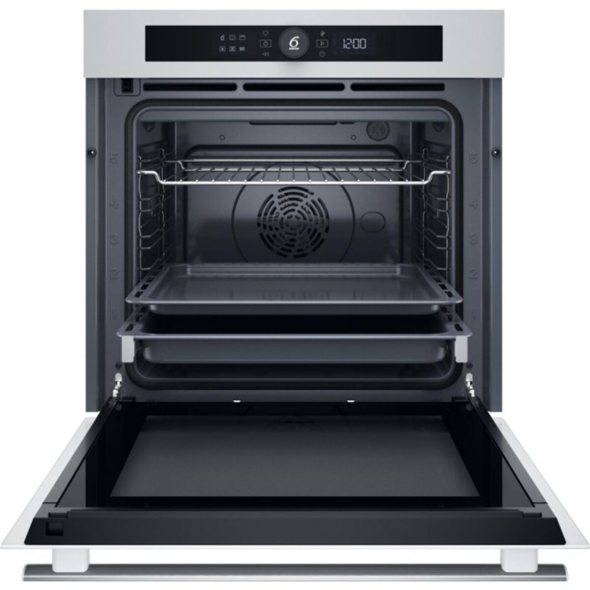 Four encastrable WHIRLPOOL WOI4S8PM1SWAF - Pyrolyse, 6ème Sens, Air Fry, Cuisson Multi-niveaux Cook4, Blanc