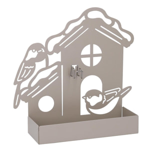 Portazampirone in metallo casa tortora cm18x5h17