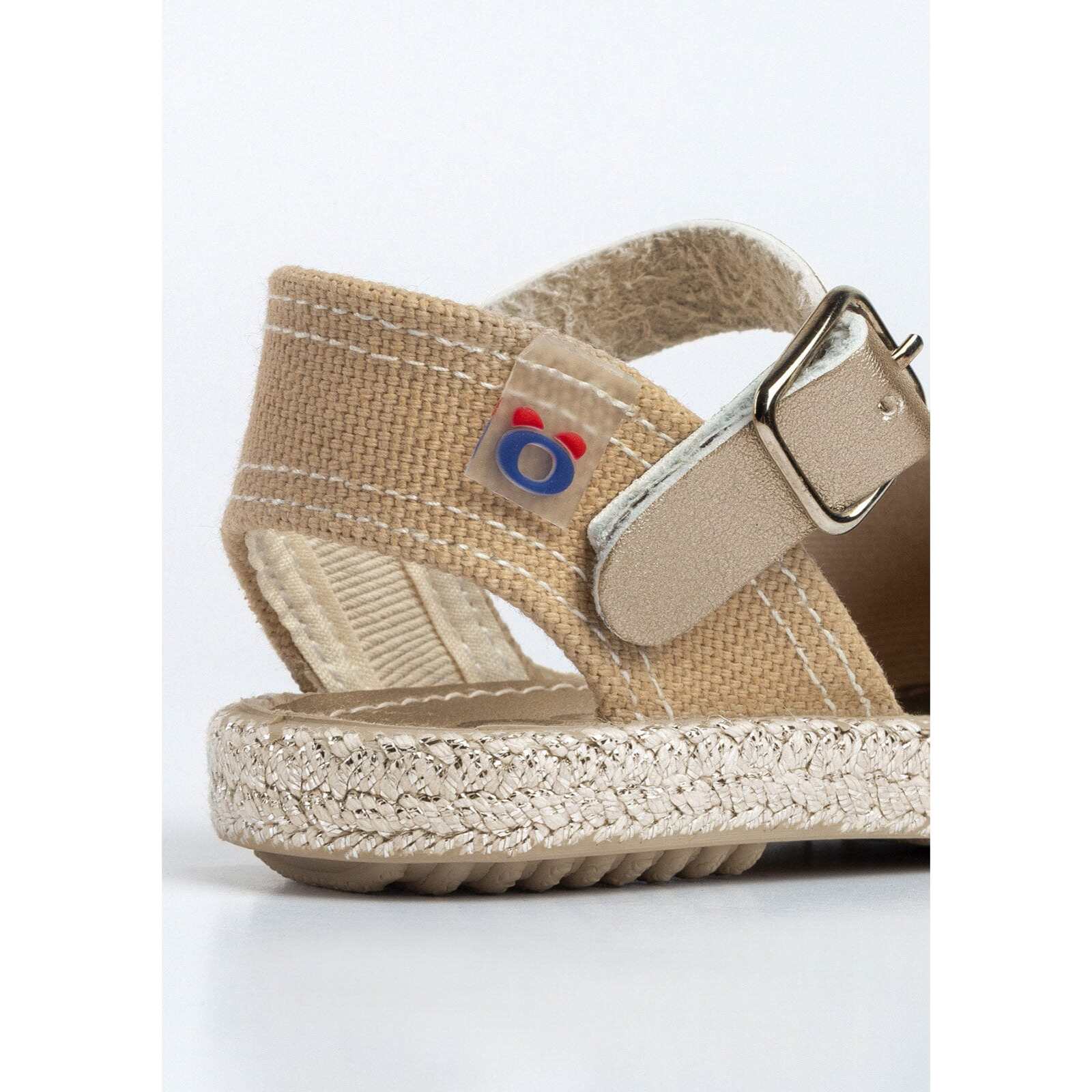 Conguitos - Sandali estivi in juta con zeppa per ragazza comodi