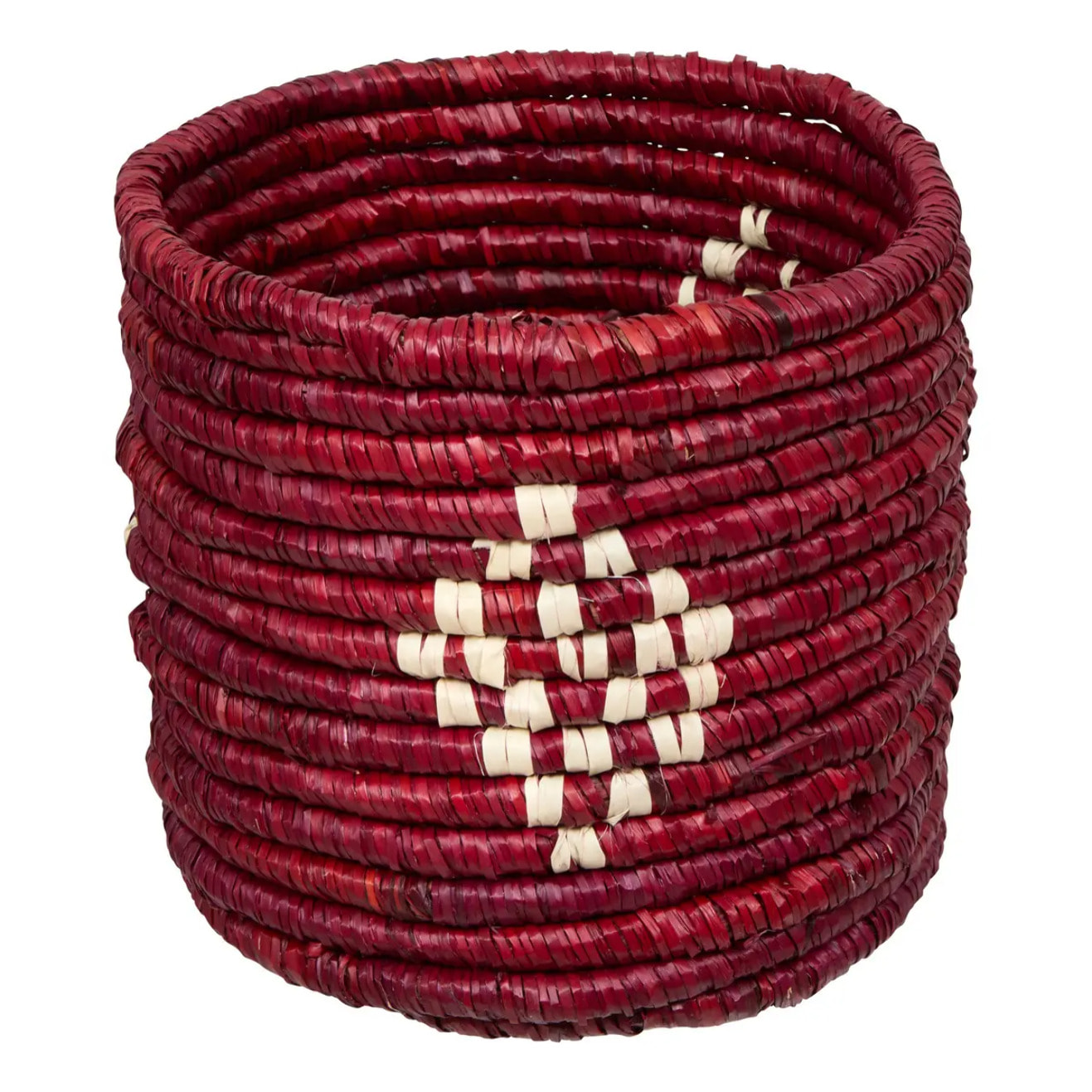 Lot de 2 paniers de rangement Sien terracotta en paille