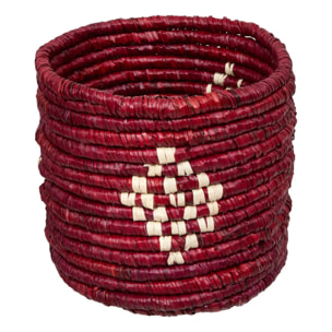 Lot de 2 paniers de rangement Sien terracotta en paille