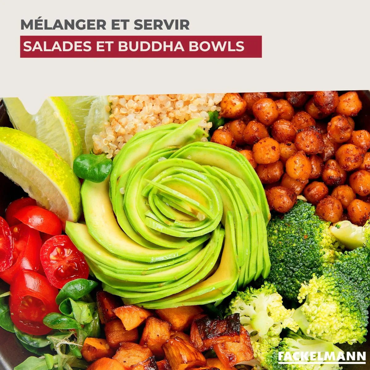Ensemble de 2 Couverts à salade Fackelmann Édition Bois d'olivier