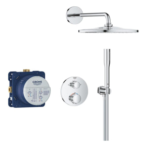 Pack douche encastrée Precision + Vitalio Rain Mono 310 chromé