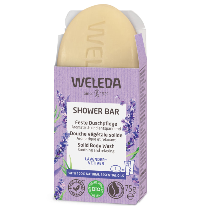 WELEDA - Douche végétale solide Lavande & Vétiver - 75 g