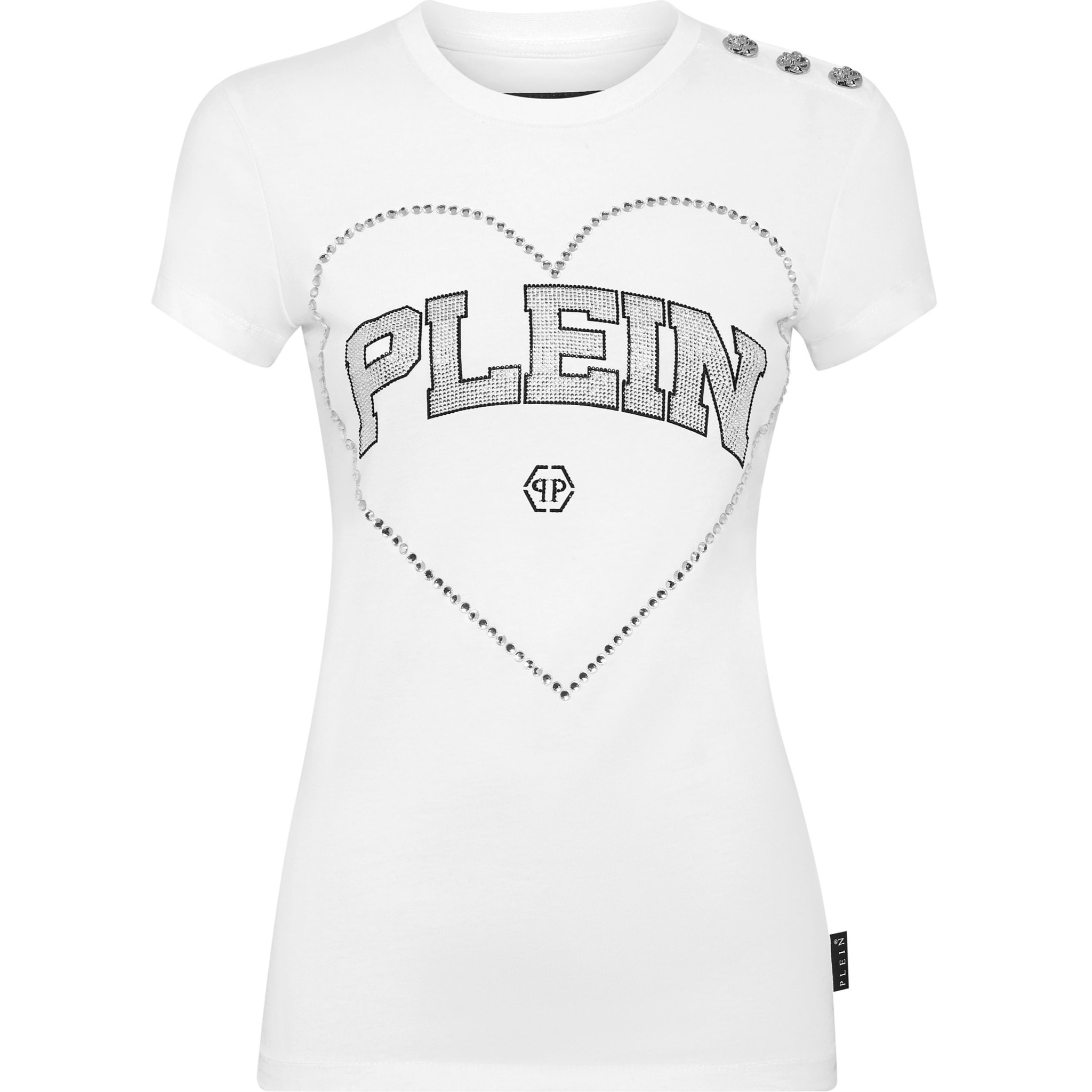 PHILIPP PLEIN Camiseta de corte slim HEART