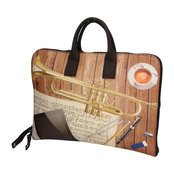Borsa a mano da donna - Modello Michela - Vera pelle - 28.0 x 40.0 x 3.0 cm