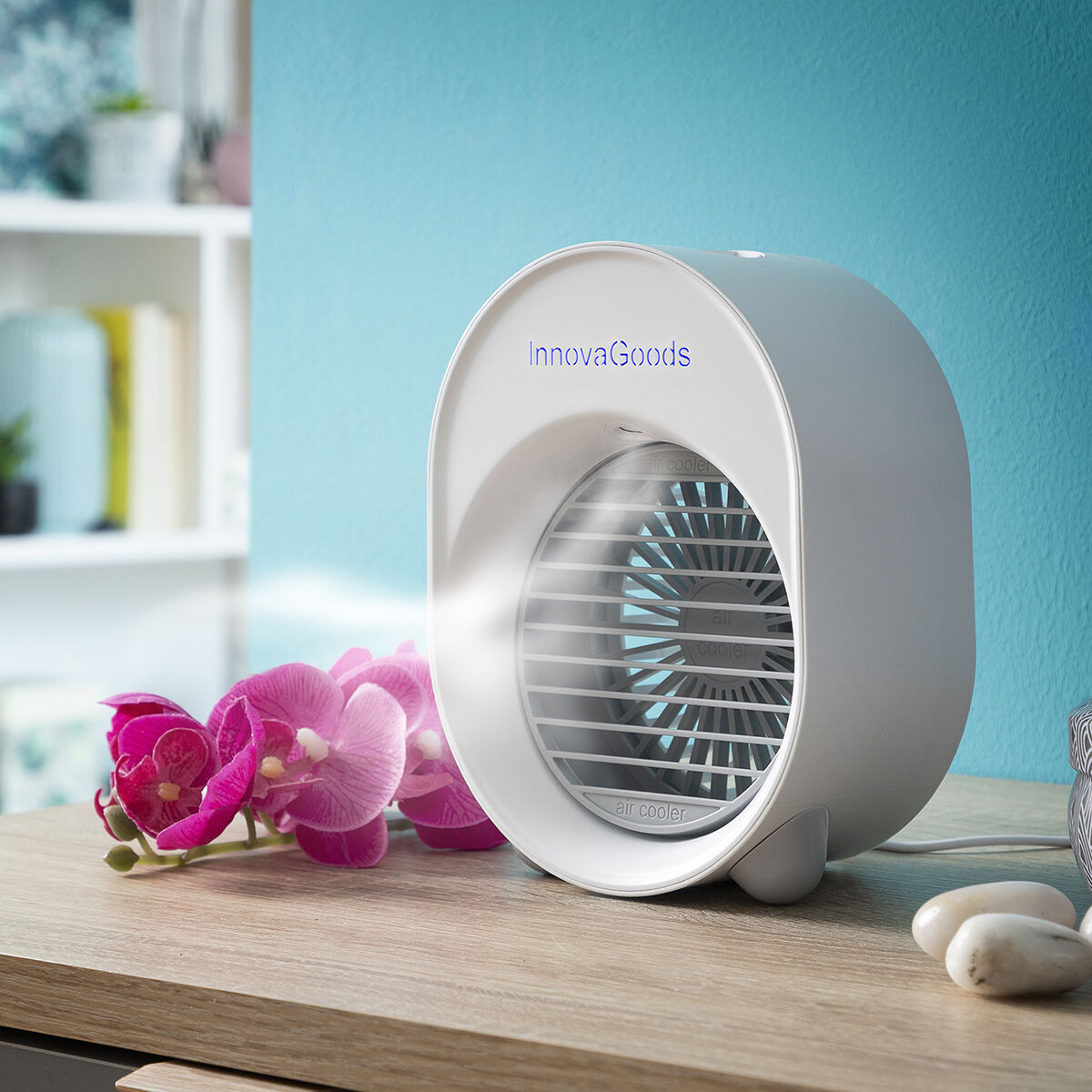 Mini Climatizador Humidificador por Ultrasonidos con LED Koolizer InnovaGoods