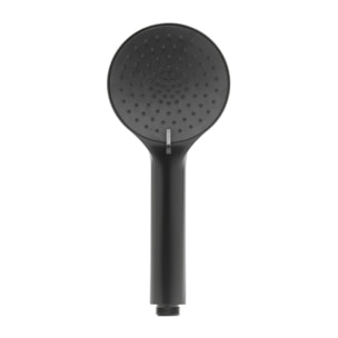 Douchette à main en plastique, 3 jets, buses silicone, noir mat (SATBSRS22C)
