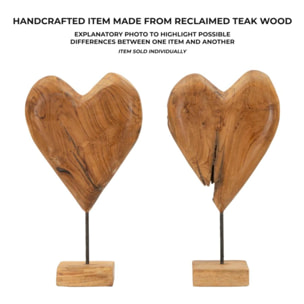 SCULTURA DOBU IN TEAK RICICLATO CM 25X12X45 (PEZZI UNICI - NON RIP. IN SERIE)