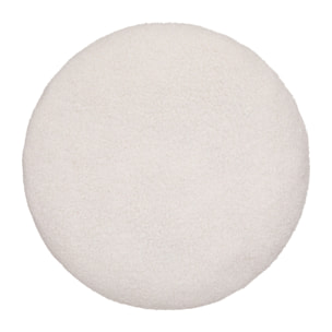 Cojín de piel "Subli" bouclet D40cm