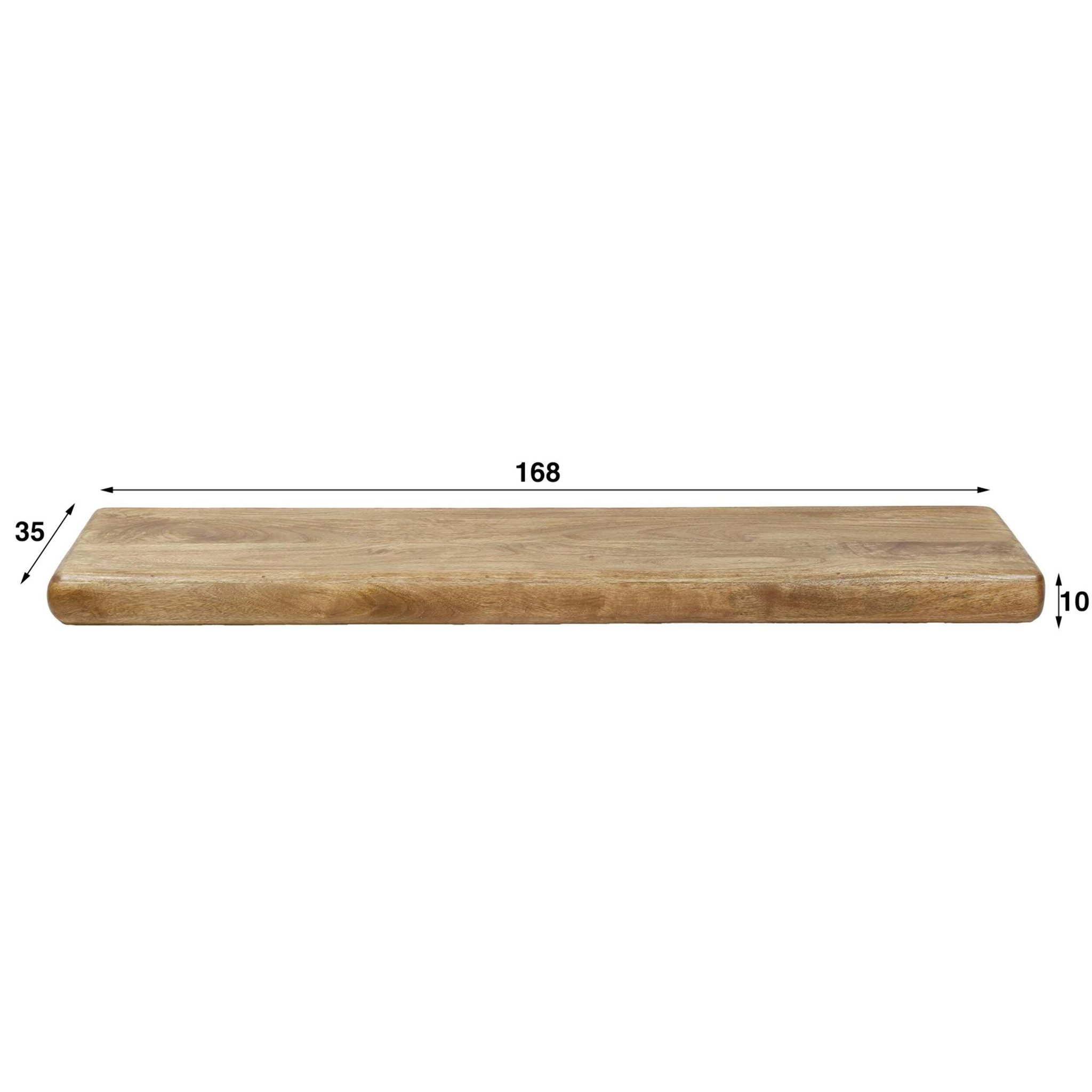 Etagère murale en bois de manguier 168 cm DELHI
