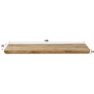 Etagère murale en bois de manguier 168 cm DELHI