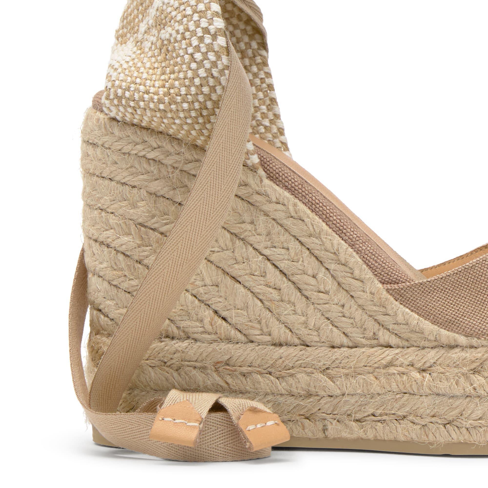 Alpargata cuña de yute 11cm doble plataforma