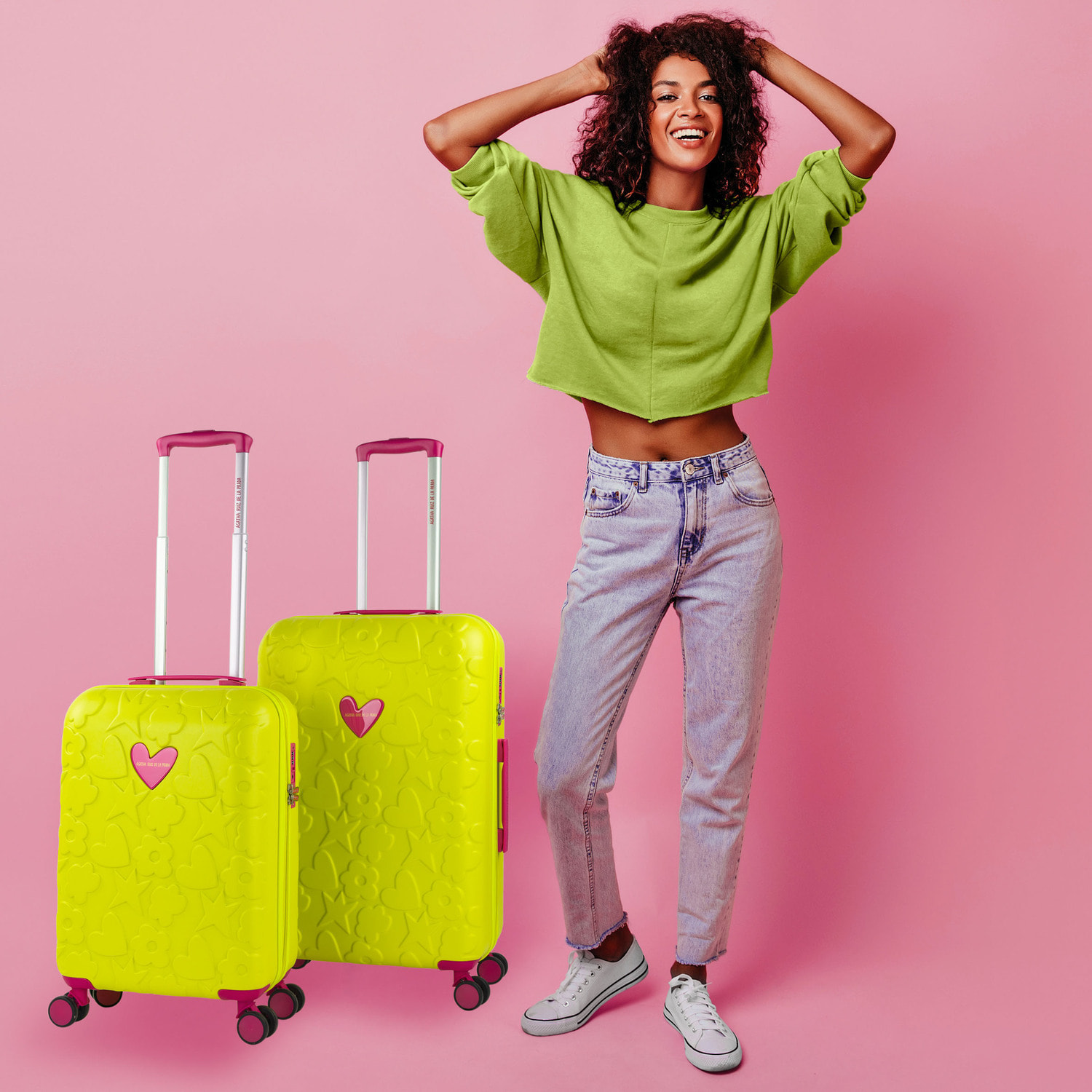 Juego De Maletas Pc Agatha Ruiz De La Prada Iconic Pistacho