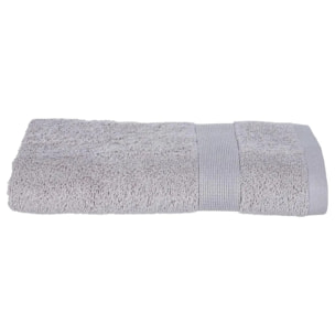 Serviette de toilette "Essentiel" - coton 450 gr/m² - gris taupe 50x90 cm