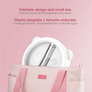 Anello luminoso a LED da studio da 10,8 pollici, pieghevole ed estensibile con supporto per smartphone.