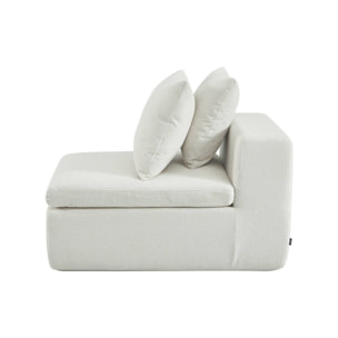 Fauteuil compressé pour canapé modulable tissu chenille 1 place MOVI