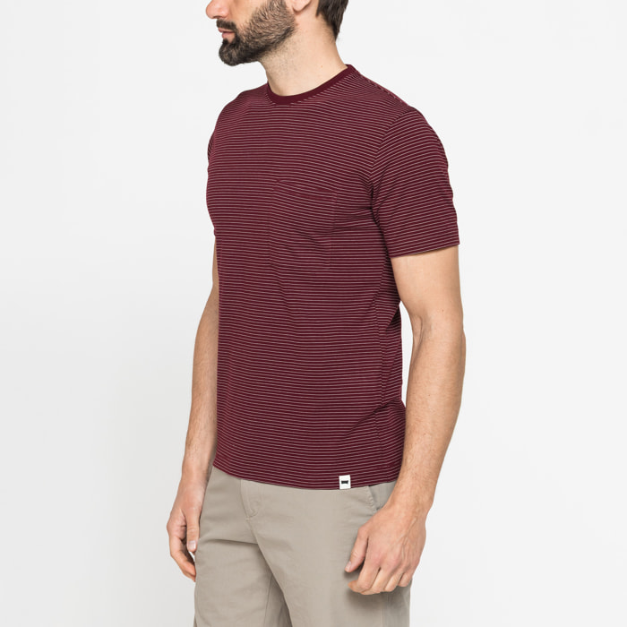 T-SHIRT ESTIVA IN COTONE CON FANTASIA A RIGHE