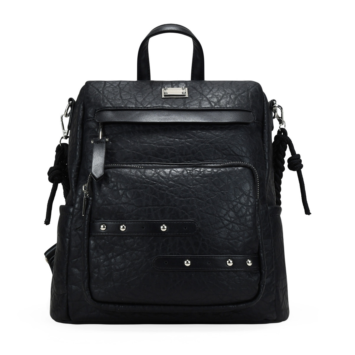 Mochila antirrobo negra con bolsillos