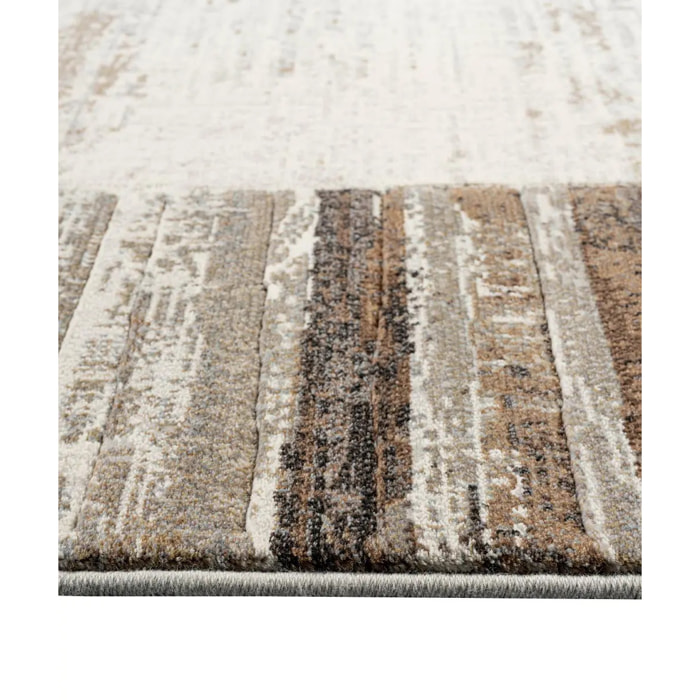 Tappeto Moderno Disegno Cornice Salotto Beige