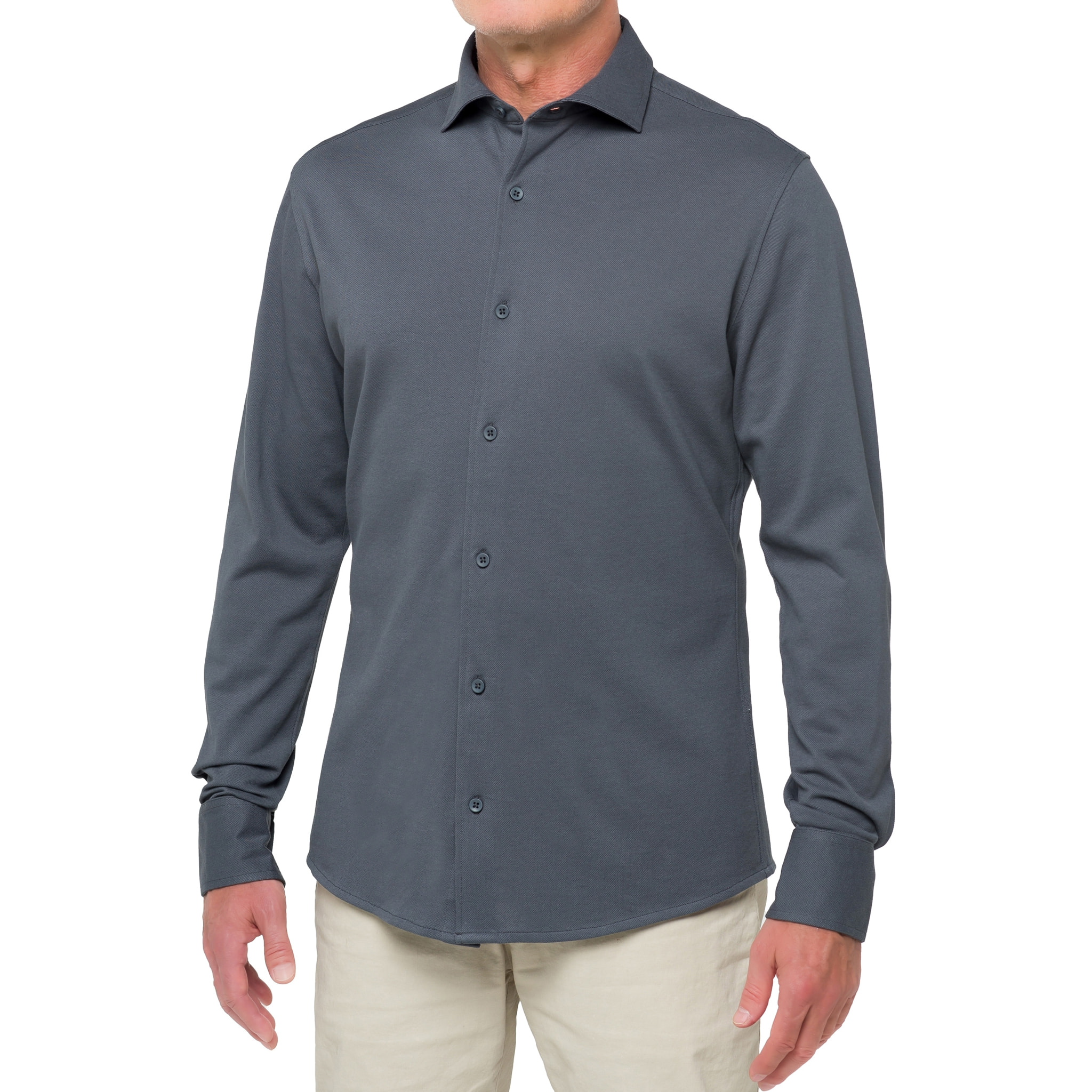 Camicia in cotone Hot Buttered Jefferson Grigio.