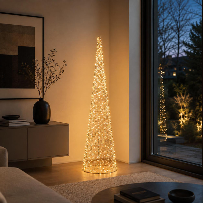 Cono con 1000 led 10% flash pvc - Pezzi 1 - ORO - Bianchi Dino SpA