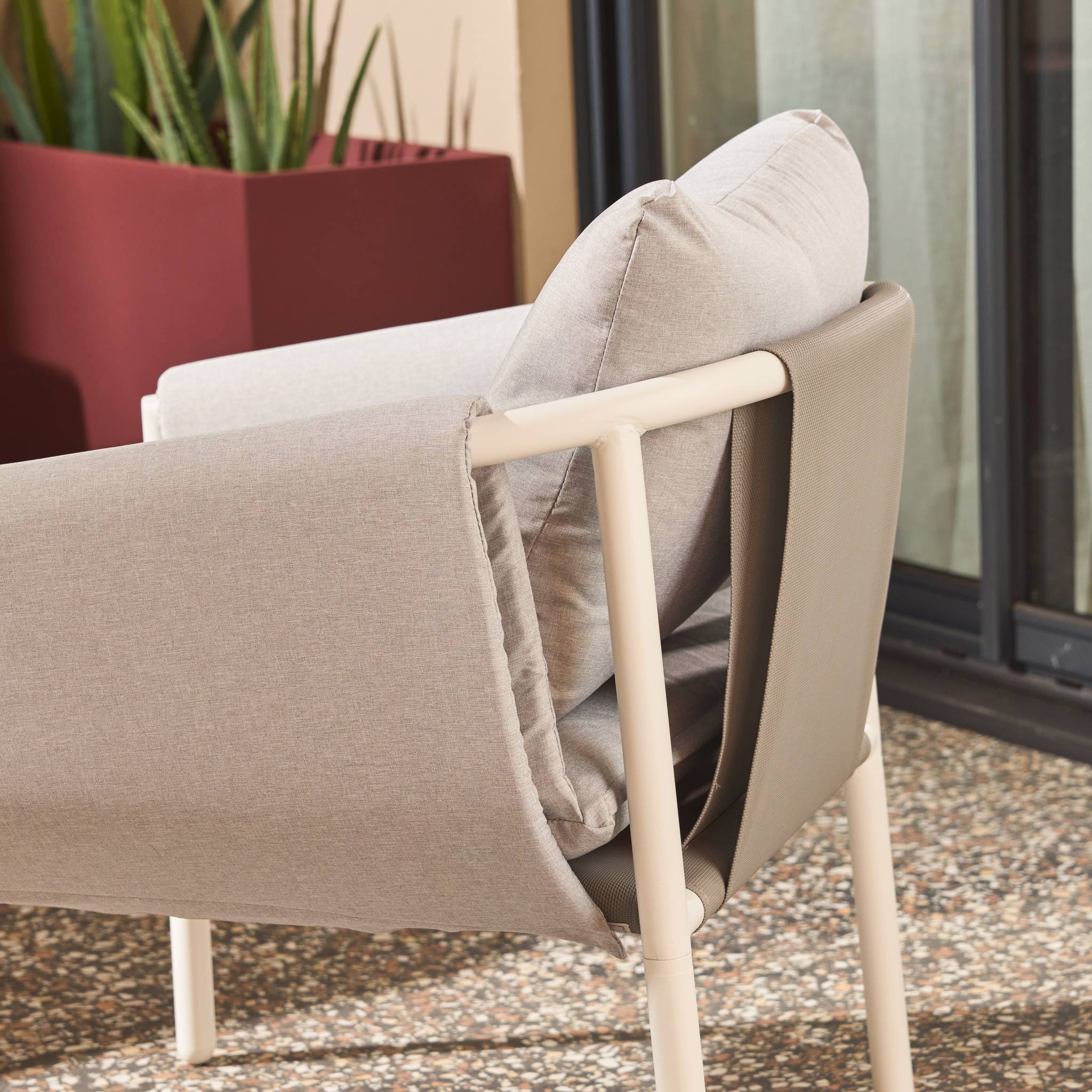 Salon de jardin acier 4 places KYO