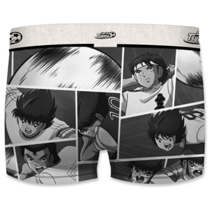 Set de 3 calzoncillos bóxer oliver y benji  -capitan tsubasa para hombre microfibra