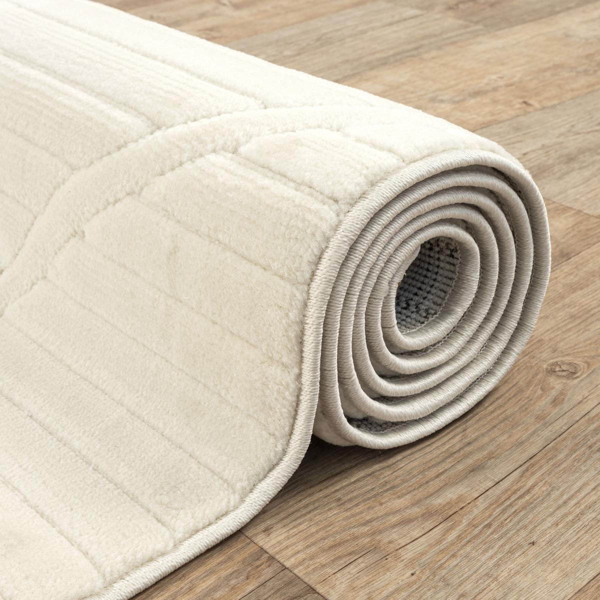 Grand tapis intérieur extérieur en relief ton sur ton TIHE