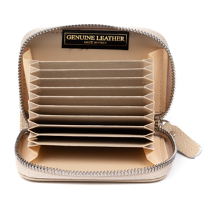 Balocco cartera tarjetero mujer. Piel auténtica Dollaro.