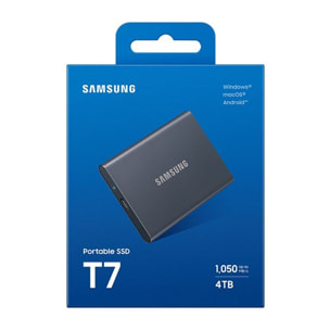 Disque dur SSD externe SAMSUNG 4To T7 gris