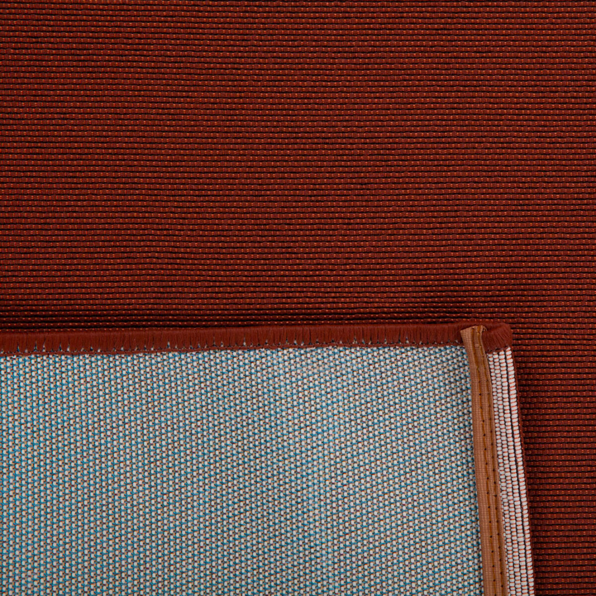 RIVIERA - Tapis intérieur/extérieur à motif festonné marron