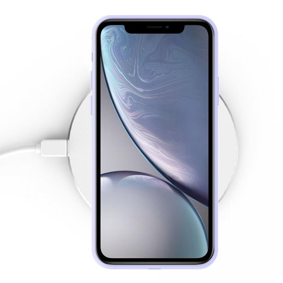 Coque iPhone Xr Silicone Liquide Douce lilas Été Provencal La Coque Francaise.