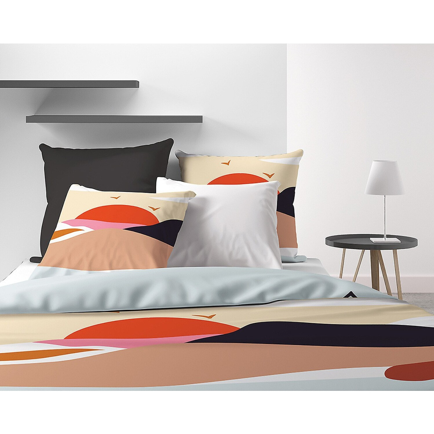 Parure Housse De Couette 3pcs 100% coton 47fils Safa