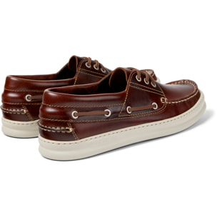 Scarpe stringate - CAMPER Runner Four - Marrone - Pelle liscia