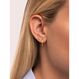 Pendiente Suelto Polaris Plata Baño Oro