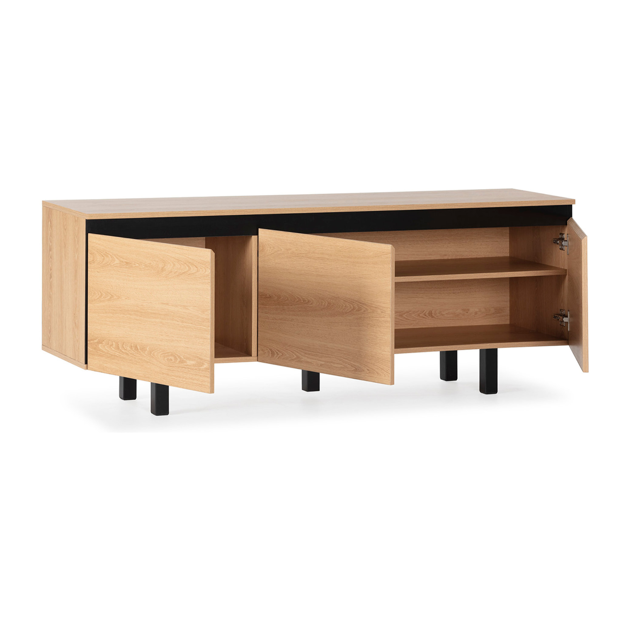 Mueble TV Molina 3 puertas color roble