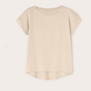 Motivi - Camiseta bimatérica - Beige