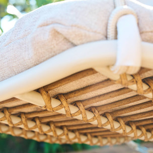 Fauteuil oeuf Dilmau 105x74x144cm argile