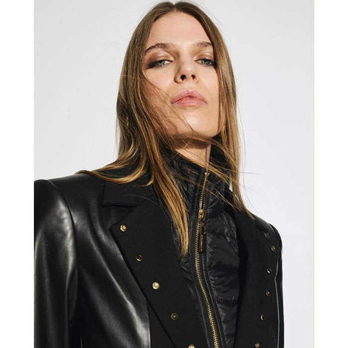 Blazer Tessuti Combinati con Gilè Interno