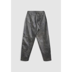 Pantalone slouchy similpelle