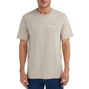 D.Franklin Camiseta Básica de Manga Corta Basic Logo Beige/Coral