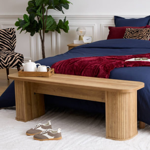 Banc Colva 140x35x45 cm Naturel