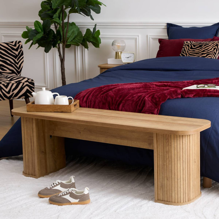 Banc Colva 140x35x45 cm Naturel