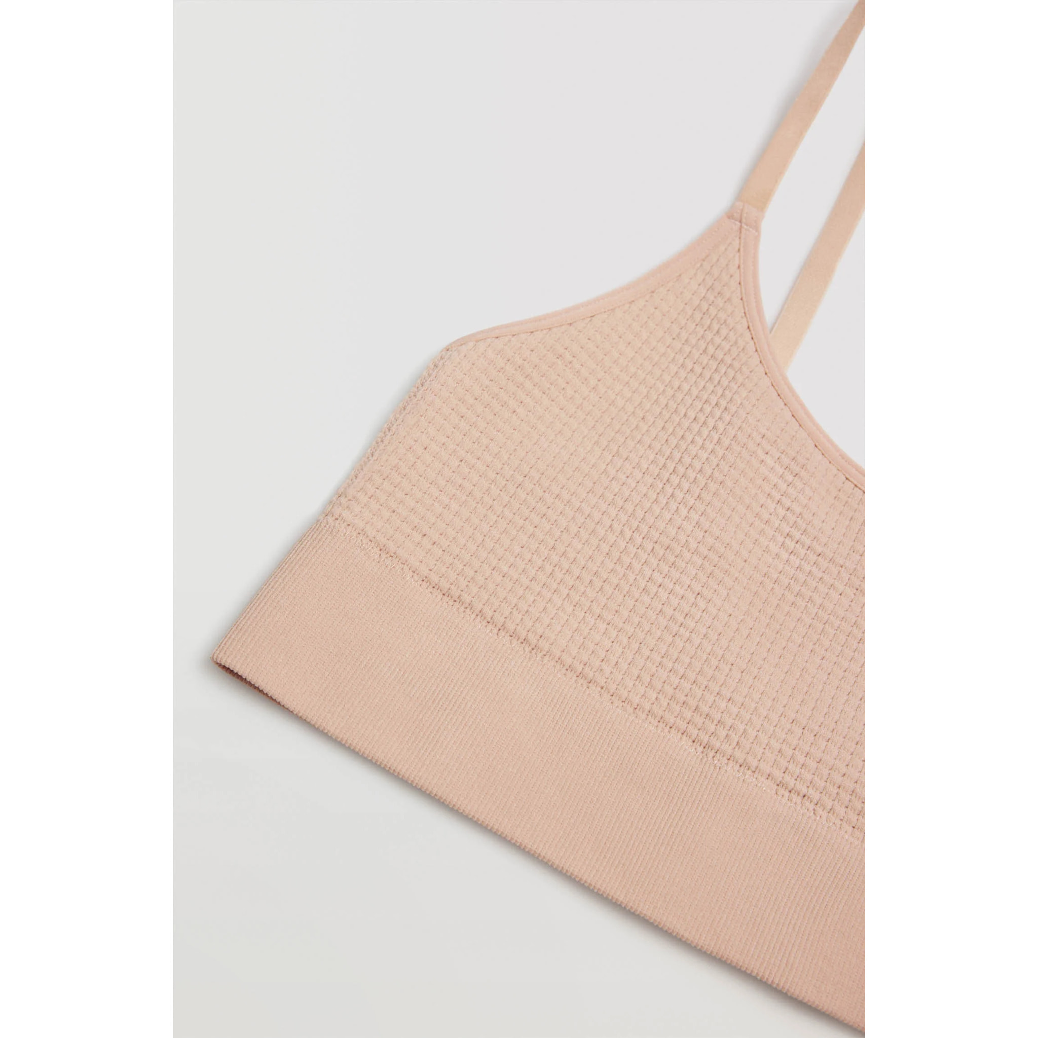 Reggiseno senza ferretto beige senza imbottitura